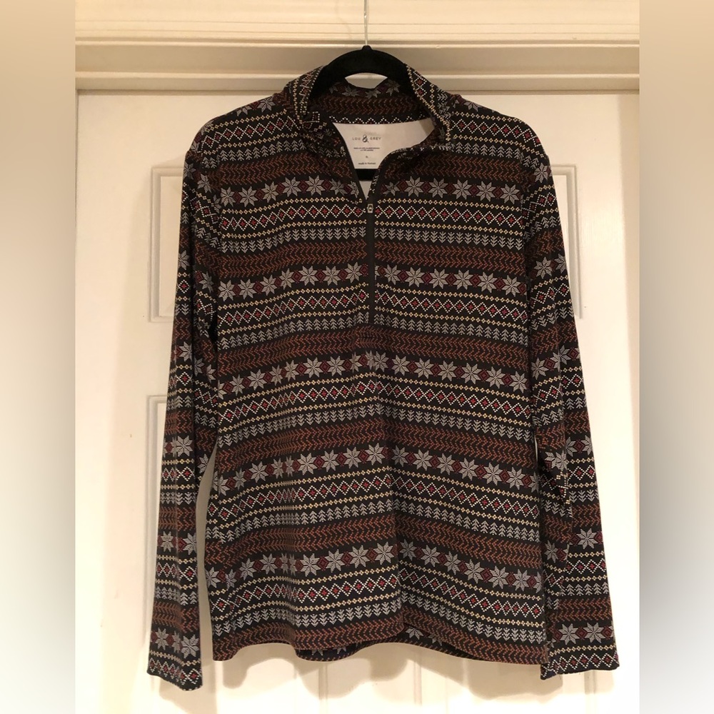 LOFT Lou &Grey quarter zip size L